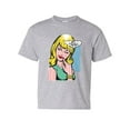 thumbnail image 1 of Tee Hunt Me Sarcastic Never Youth T-Shirt Funny Vintage Comic Pop Art Sarcasm Kids Tee, Gray, Large, 1 of 4