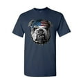thumbnail image 1 of Tee Hunt Mean American Bulldog T-Shirt Stars and Stripes Bandana Badass Mens Shirt, Navy Blue, Medium, 1 of 5