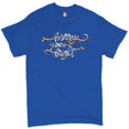 thumbnail image 1 of Tee Hunt Merry and Bright T-shirt Christmas Eve Holiday Spirit Festive Men's Tee, Blue, 5X-Large, 1 of 5