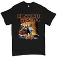 thumbnail image 1 of Tee Hunt Milwaukee Steel T-shirt Route 66 Motorcycle Chopper Bobber Biker Men's Tee, 1 of 5