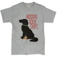 thumbnail image 1 of Tee Hunt Missing Sock Dept. T-Shirt Funny Flat-Coated Retriever Men's Tee, Gray, Small, 1 of 5