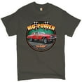thumbnail image 1 of Tee Hunt Mo-Power Fo Sure! T-Shirt American Muscle Car Racing Route 66 Men's Tee, Charcoal, X-Large, 1 of 5