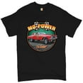 thumbnail image 1 of Tee Hunt Mo-Power Fo Sure! T-Shirt American Muscle Car Racing Route 66 Men's Tee, 1 of 5