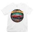 thumbnail image 1 of Tee Hunt Mo-Power Fo Sure! Youth T-Shirt American Muscle Car Racing Route 66 Kids, White, Large, 1 of 5