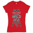thumbnail image 1 of Tee Hunt Mom of The Wild One T-Shirt Mother's Day Tired as a Mother Funny Women's T-Shirt Tee, Red, X-Large, 1 of 5