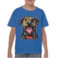thumbnail image 1 of Tee Hunt My Favorite Breed is The One in Need Youth T-Shirt Dean Russo Dog Kids, Blue, Small, 1 of 5