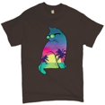 thumbnail image 1 of Tee Hunt Neon Cat in Sunglasses T-Shirt Tropic Kitten Summer Beach Kitty Men's Tee, Brown, XX-Large, 1 of 5