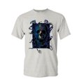 thumbnail image 1 of Tee Hunt Neon Skull T-Shirt Reaper Death Skeleton Grin Doom Halloween Mens Shirt, Ash Gray, 3X-Large, 1 of 5