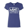 thumbnail image 1 of Tee Hunt Nope Not Today Women's T-Shirt Procrastination Lazy Funny College Humor Shirt, Blue, 3X-Large, 1 of 5