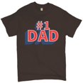 thumbnail image 1 of Tee Hunt Number 1 Dad T-Shirt Father's Day Daddy Fatherhood Best Dad Men's Novelty Shirt, Brown, Small, 1 of 5