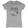 thumbnail image 1 of Tee Hunt Nurse Squad T-Shrit Funny First Aid Medical Assistant EMT EMS Women's T-Shirt Tee, Gray, 3X-Large, 1 of 4