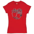 thumbnail image 1 of Tee Hunt Nurse Squad T-Shrit Funny First Aid Medical Assistant EMT EMS Women's T-Shirt Tee, Red, Medium, 1 of 4
