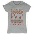 thumbnail image 1 of Tee Hunt Ok Boomer T-Shirt Christmas Ugly Sweater Funny Gen Z Millenials Women's T-Shirt Tee, Gray, Medium, 1 of 5