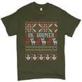 thumbnail image 1 of Tee Hunt Ok Boomer T-shirt Christmas Ugly Sweater Funny Gen Z Millenials Men's Tee, Military Green, Medium, 1 of 5