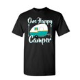 thumbnail image 1 of Tee Hunt One Happy Camper T-Shirt Camping Roadtrip RV Trailer Mens Shirt, 1 of 5