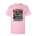 thumbnail image 1 of Tee Hunt One Life One Country One Bike T-Shirt Motorcycle Club Bald Eagle Mens Shirt, Light Pink, 4X-Large, 1 of 4