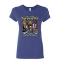 thumbnail image 1 of Tee Hunt One Life One Country One Bike Women's T-Shirt Motorcycle Club Bald Eagle Shirt, Blue, Medium, 1 of 4