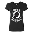 thumbnail image 1 of Tee Hunt POW MIA You Are Not Forgotten Cotton T-Shirt Patriotic American Military Army Navy Air Force Veteran's Day Memorial Day, Black, Large, 1 of 5