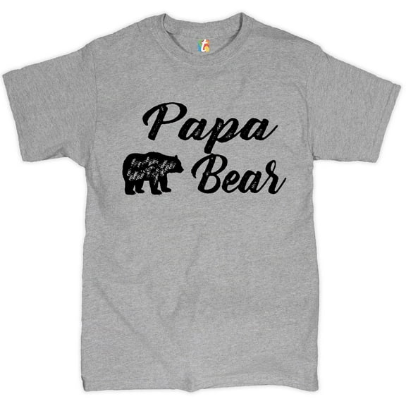 Tee Hunt Papa Bear T-Shirt for Dad Father's Day Protector of The Family Mens Shirt