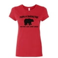 thumbnail image 1 of Tee Hunt People are Soft Shell Tacos Women's T-Shirt Funny Camping Bear Shirt, Red, X-Large, 1 of 5