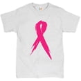 thumbnail image 1 of Tee Hunt Pink Ribbon Breast Cancer Awareness T-Shirt Hope Fight Survivor Mens Shirt, Ash Gray, 5X-Large, 1 of 5