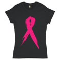 thumbnail image 1 of Tee Hunt Pink Ribbon Breast Cancer Awareness Women's T-Shirt Hope Fight Survivor Shirt, 1 of 5