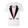 thumbnail image 1 of Tee Hunt Pink Tuxedo T-Shirt Funny Party Wedding Humor Birthday Tux Men's Novelty Shirt, White, Medium, 1 of 5
