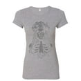 thumbnail image 1 of Tee Hunt Pray Girl Women's T-Shirt Calavera Day of The Dead Dia de Los Muertos, Gray, Large, 1 of 5
