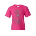 thumbnail image 1 of Tee Hunt Pray Girl Youth T-Shirt Calavera Day of The Dead Dia de Los Muertos, Pink, X-Large, 1 of 5