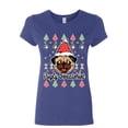thumbnail image 1 of Tee Hunt Pugly Sweatshirt Women's T-Shirt Pug Ugly Sweater Jolly Christmas Xmas Shirt, 1 of 4