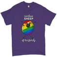 thumbnail image 1 of Tee Hunt Rainbow Sheep of the Family T-shirt Gay Pride LGBT Support Funny Men's Tee, Purple, X-Large, 1 of 5