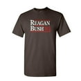 thumbnail image 1 of Tee Hunt Reagan Bush '84 T-Shirt Ronald American President History GOP Mens Shirt, Brown, Small, 1 of 5
