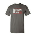 thumbnail image 1 of Tee Hunt Reagan Bush '84 T-Shirt Ronald American President History GOP Mens Shirt, Charcoal, XX-Large, 1 of 5