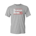 thumbnail image 1 of Tee Hunt Reagan Bush '84 T-Shirt Ronald American President History GOP Mens Shirt, Gray, Medium, 1 of 5
