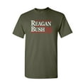 thumbnail image 1 of Tee Hunt Reagan Bush '84 T-Shirt Ronald American President History GOP Mens Shirt, Military Green, Large, 1 of 5