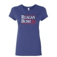 thumbnail image 1 of Tee Hunt Reagan Bush '84 Women's T-Shirt Ronald American President History GOP Shirt, 1 of 5