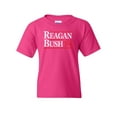 thumbnail image 1 of Tee Hunt Reagan Bush '84 Youth T-Shirt Ronald American President History GOP Kids Tee, Pink, Medium, 1 of 5