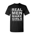 thumbnail image 1 of Tee Hunt Real Men Make Girls T-Shirt Dad Father's Day Daddy Daughter Gift Mens Shirt, 1 of 5