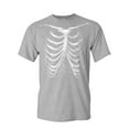 thumbnail image 1 of Tee Hunt Rib Cage Glow in The Dark T-Shirt Skeleton Halloween Bones Xray Mens Shirt, Gray, XX-Large, 1 of 5