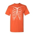 thumbnail image 1 of Tee Hunt Rib Cage Glow in The Dark T-Shirt Skeleton Halloween Bones Xray Mens Shirt, Orange, 3X-Large, 1 of 5