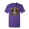 thumbnail image 1 of Tee Hunt Route 66 America's Highway T-Shirt Bald Eagle Motorcycle Club Mens Shirt, Purple, 5X-Large, 1 of 4