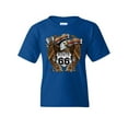 thumbnail image 1 of Tee Hunt Route 66 America's Highway Youth T-Shirt Bald Eagle Motorcycle Club Kids Tee, Blue, Small, 1 of 4