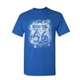 thumbnail image 1 of Tee Hunt Route 66 T-Shirt Bullet Holes The Mother Road American Highway Mens Shirt, Blue, 3X-Large, 1 of 5