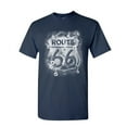 thumbnail image 1 of Tee Hunt Route 66 T-Shirt Bullet Holes The Mother Road American Highway Mens Shirt, Navy Blue, Large, 1 of 5