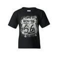 thumbnail image 1 of Tee Hunt Route 66 Youth T-Shirt Bullet Holes The Mother Road American Highway Kids Tee, 1 of 5