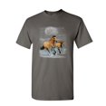 thumbnail image 1 of Tee Hunt Running Wild Horses T-Shirt Wildlife Mustangs Nature Animals Mens Shirt, Charcoal, 5X-Large, 1 of 5