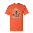 thumbnail image 1 of Tee Hunt Running Wild Horses T-Shirt Wildlife Mustangs Nature Animals Mens Shirt, Orange, 5X-Large, 1 of 5