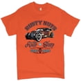 thumbnail image 1 of Tee Hunt Rusty Nuts Auto Shop T-shirt Hot Rod Rat Rod Vintage Old School Men's Tee, Orange, Medium, 1 of 5