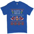 thumbnail image 1 of Tee Hunt Santa Squad T-Shirt Cute Ugly Sweater Merry and Bright Christmas Men's Tee, 1 of 5