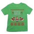 thumbnail image 1 of Tee Hunt Santa Squad Youth T-Shirt Cute Ugly Sweater Merry and Bright Christmas Kids, Green, X-Large, 1 of 5